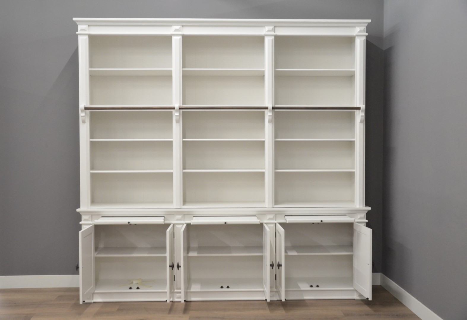 Witte boekenkast 250 cm – Story Landelijk