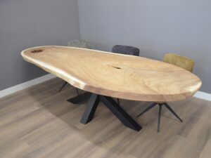 Ovale suar boomstamtafel 290 cm - BT111