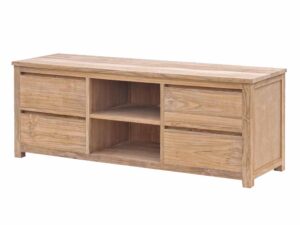 Strakke teak tv kast 160 cm