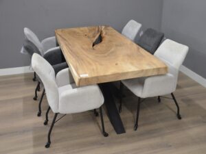 Suar boomstamtafel 200 cm - BT976 - 2 meter boomstamtafel