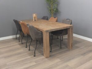 Teak tafel 240 cm - grey wash