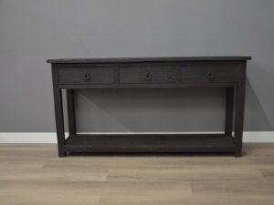Zwarte sidetable - waskamermeubel 175cm