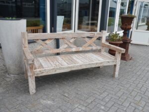 Robuuste Houten Bank - Vintage Look