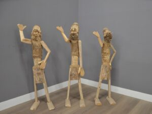 Handgemaakte Oude Man van Teakhout (125 cm)