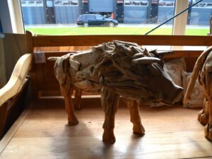 Handgemaakt Zwijn van Teakhout (60 cm)