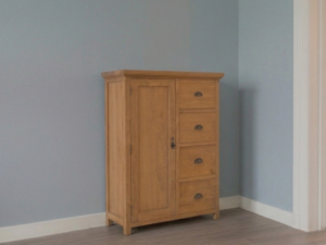 Teak spekkast 90 cm breed