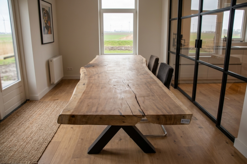 Suar boomstamtafel 300 cm - BT 192 - 3 m boomstamtafel