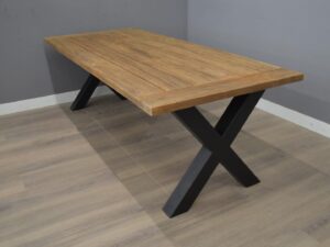 Teak tuintafel 240 cm - x poot