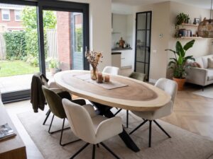 Ovale suar boomstamtafel 270 cm - BT267