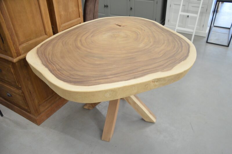 Ronde suar boomstamtafel 110- 140 cm BT 266 (5)